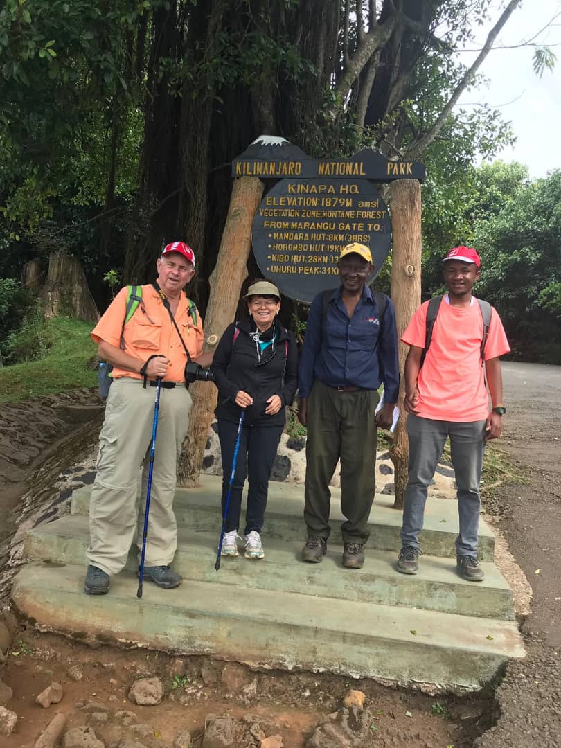 Marangu route entrace starting point.