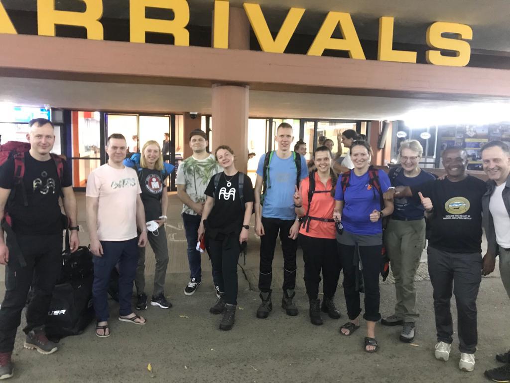 Our beautiful Trustees clients when they arrived at Kilimanjaro International Airport(KIA).